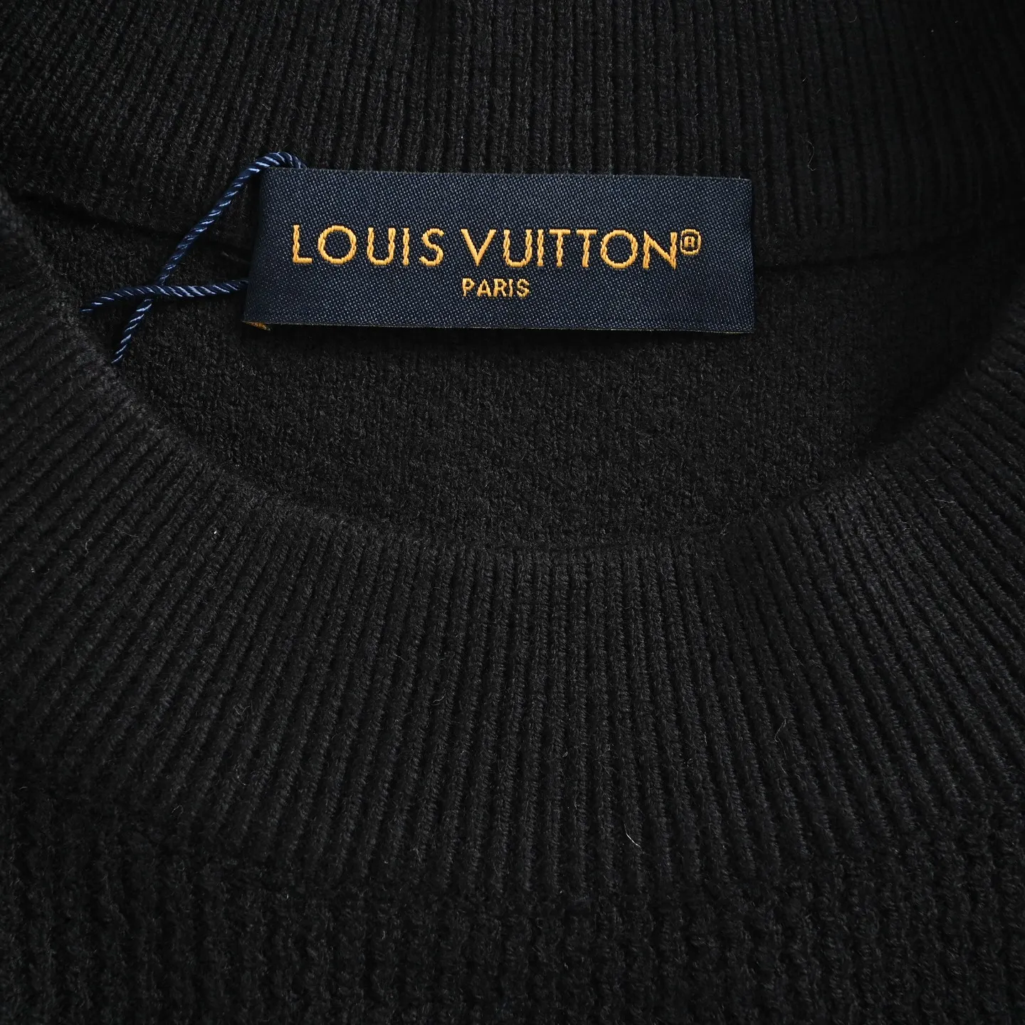 Louis Vuitton/Louis Vuitton checkered fake pocket crewneck sweater